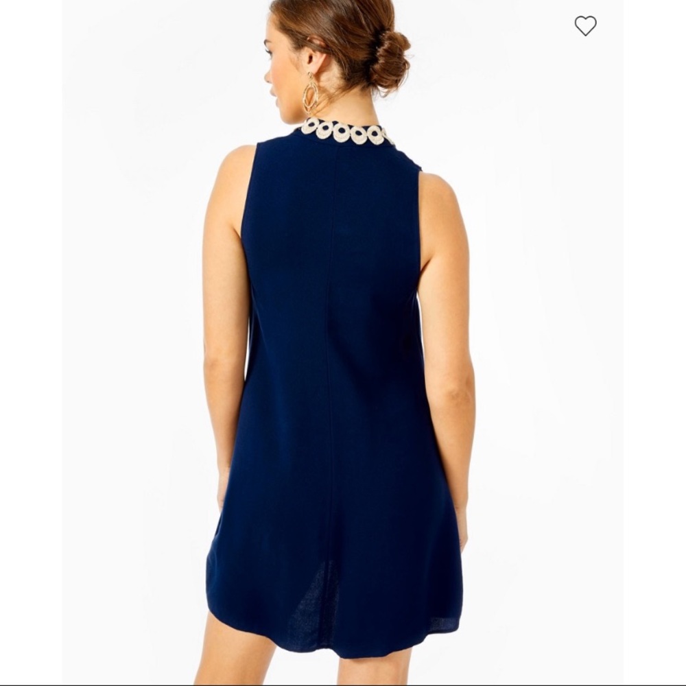 NWT Lilly Pulitzer Navy Blue Jane Shift Dress - Picture 2 of 10